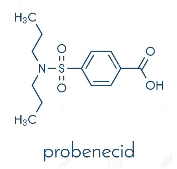 Cấu trúc của probenecid
