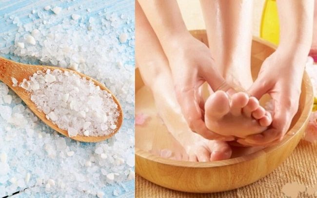 Cách chữa ra mồ hôi tay chân bằng muối ăn